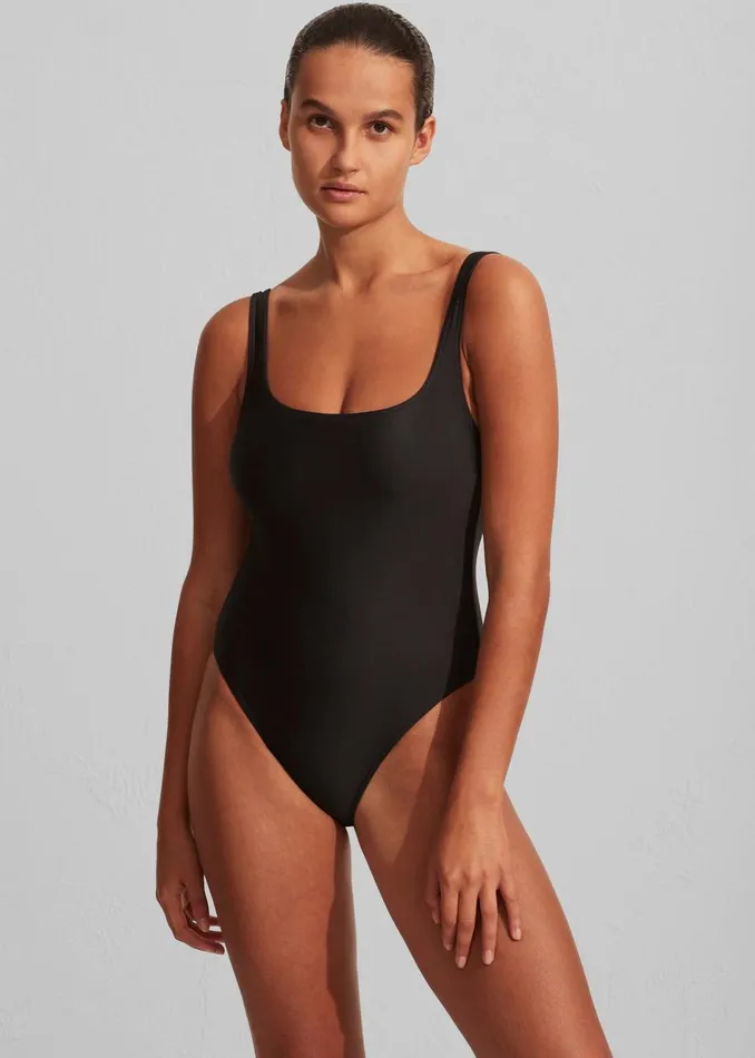 Women The Frankie Shop Swimwear Matteau Nineties Maillot Swimsuit Black