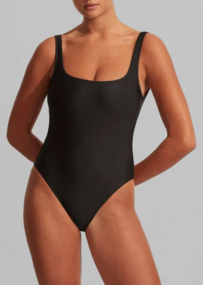 Women The Frankie Shop Swimwear Matteau Nineties Maillot Swimsuit Black