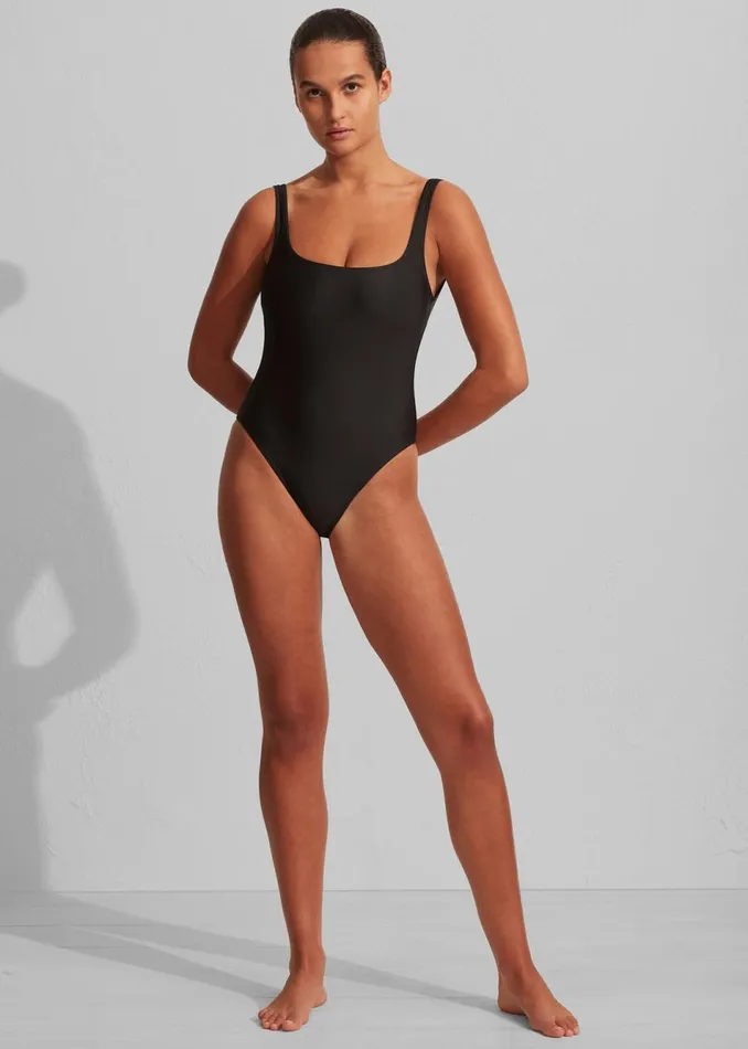 Women The Frankie Shop Swimwear Matteau Nineties Maillot Swimsuit Black