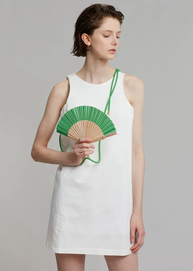 Women The Frankie Shop Swimwear TFS X Duvelleroy Take Away Fan Kelly Green