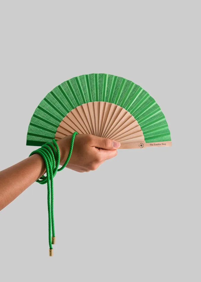Women The Frankie Shop Swimwear TFS X Duvelleroy Take Away Fan Kelly Green