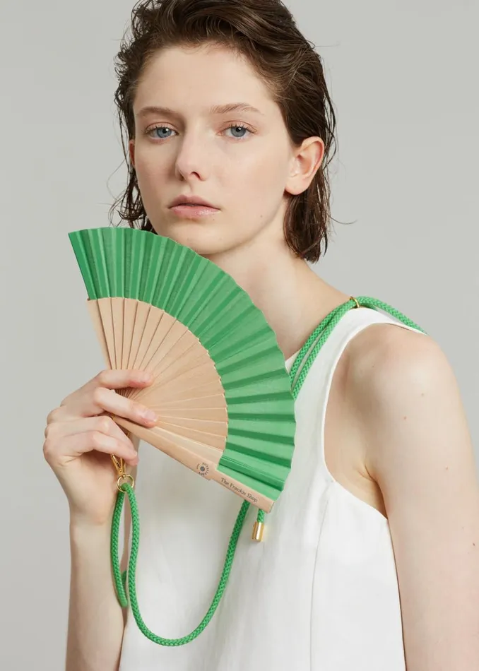 Women The Frankie Shop Swimwear TFS X Duvelleroy Take Away Fan Kelly Green