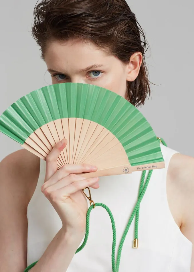 Women The Frankie Shop Swimwear TFS X Duvelleroy Take Away Fan Kelly Green