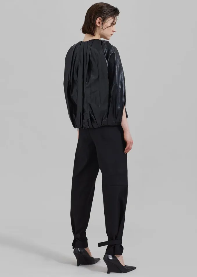 Women The Frankie Shop Tops 31 Phillip Lim Cocoon Zip Top Black