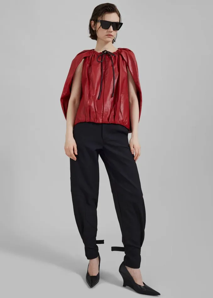 Women The Frankie Shop Tops 31 Phillip Lim Cocoon Zip Top Red