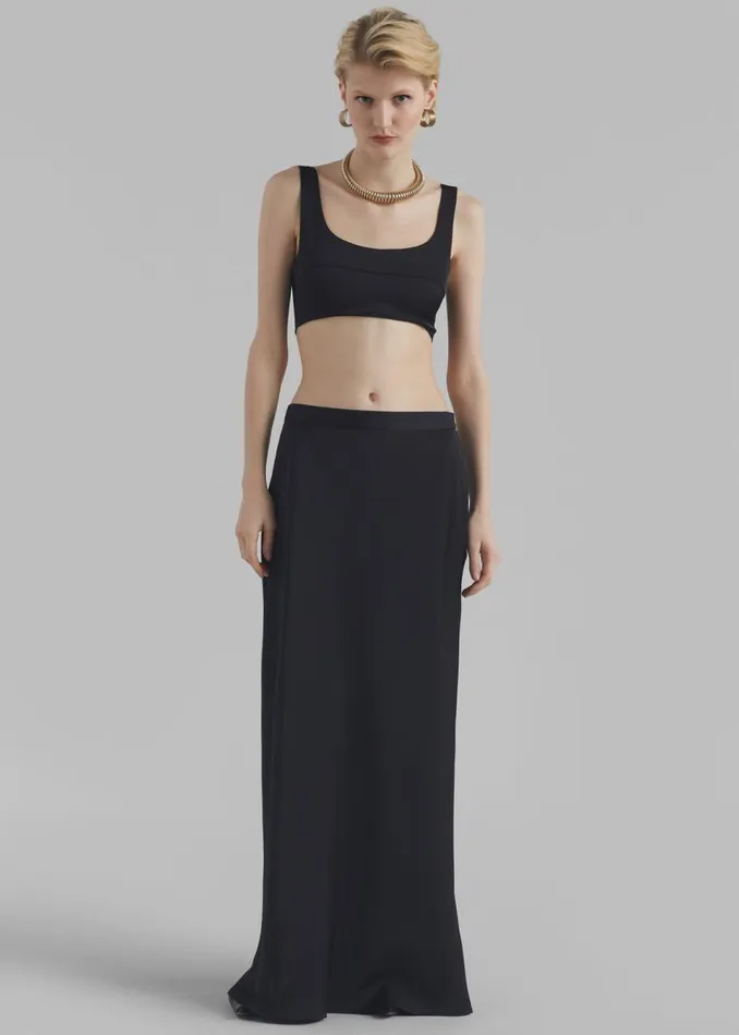 Women The Frankie Shop Tops Ada Satin Bra Top Black