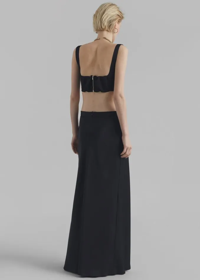 Women The Frankie Shop Tops Ada Satin Bra Top Black