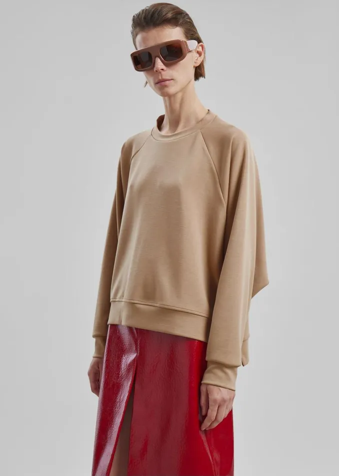 Women The Frankie Shop Tops Ali Sweatshirt Beige