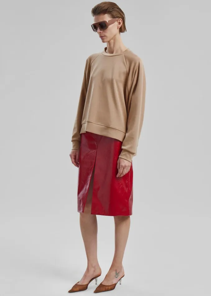 Women The Frankie Shop Tops Ali Sweatshirt Beige