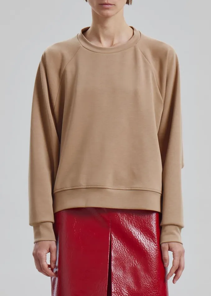 Women The Frankie Shop Tops Ali Sweatshirt Beige