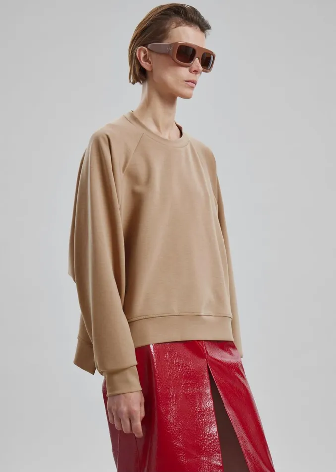Women The Frankie Shop Tops Ali Sweatshirt Beige