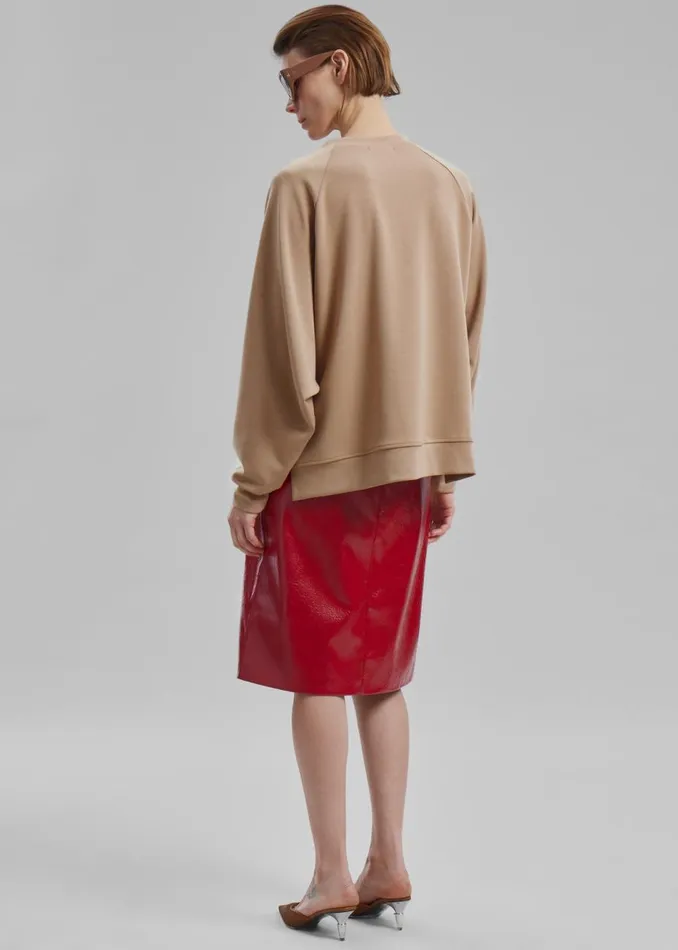 Women The Frankie Shop Tops Ali Sweatshirt Beige