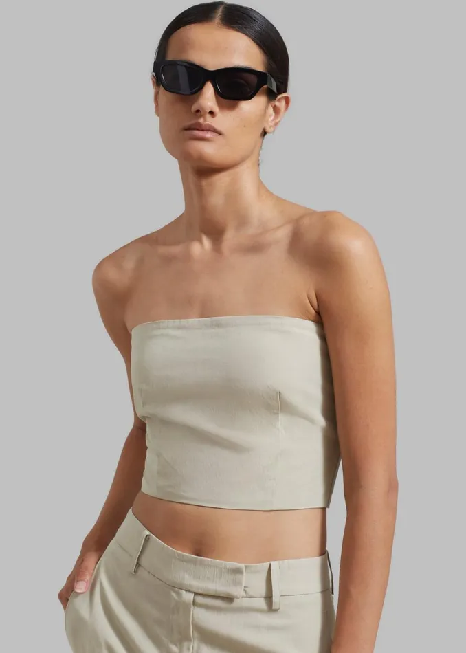 Women The Frankie Shop Tops Anastasia Tube Top Sage