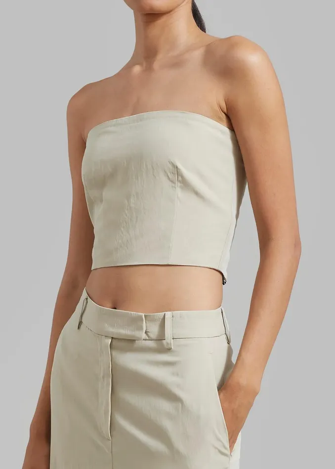 Women The Frankie Shop Tops Anastasia Tube Top Sage