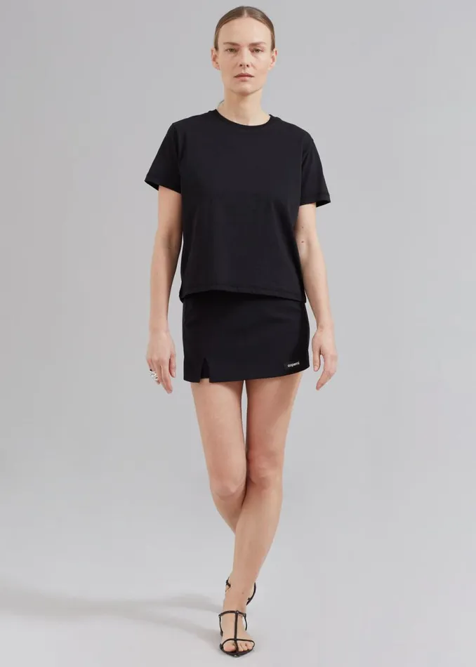 Women The Frankie Shop Tops Athens Tee Black