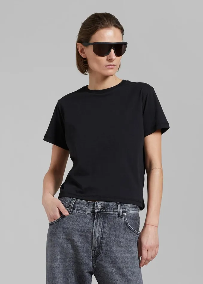 Women The Frankie Shop Tops Athens Tee Black