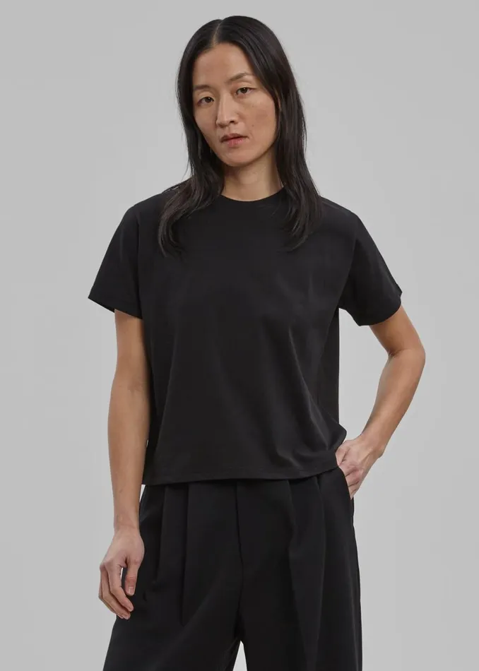 Women The Frankie Shop Tops Athens Tee Black