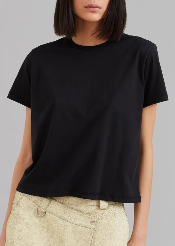 Women The Frankie Shop Tops Athens Tee Black