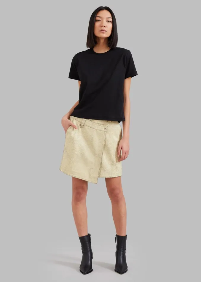 Women The Frankie Shop Tops Athens Tee Black