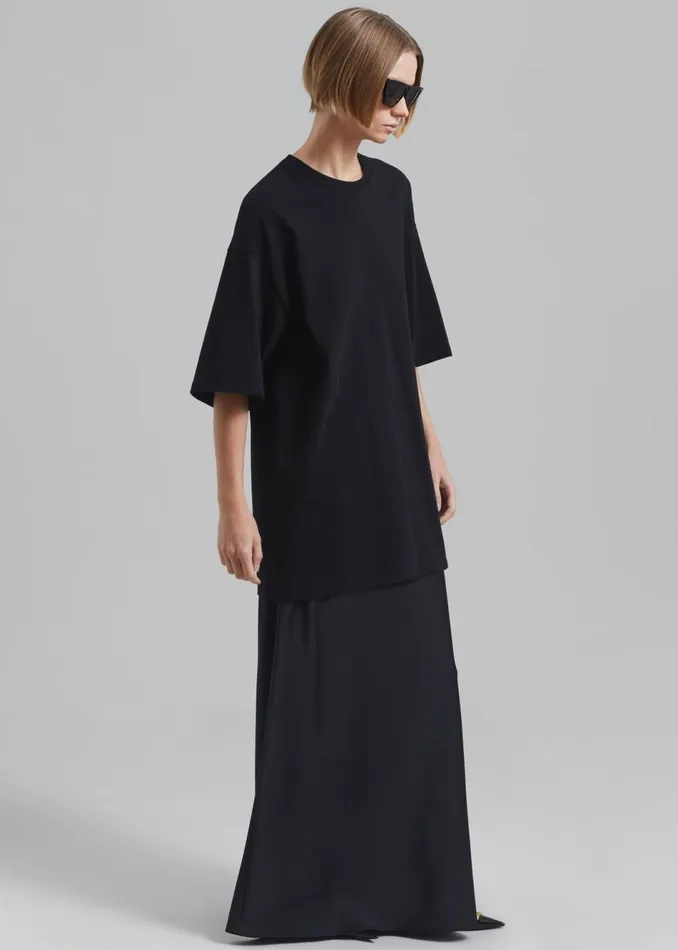 Women The Frankie Shop Tops Avak Oversized Tee Black