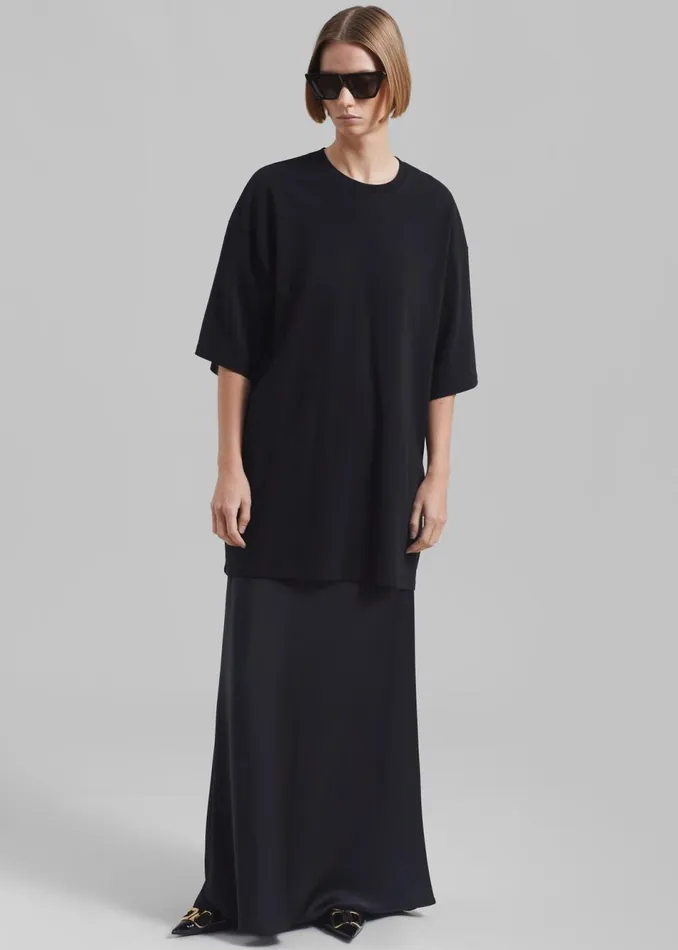 Women The Frankie Shop Tops Avak Oversized Tee Black