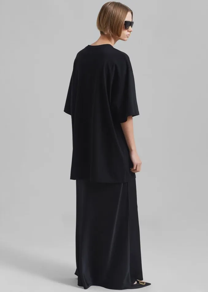 Women The Frankie Shop Tops Avak Oversized Tee Black