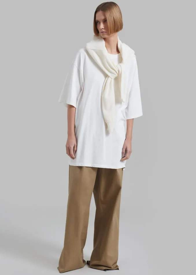 Women The Frankie Shop Tops Avak Oversized Tee White