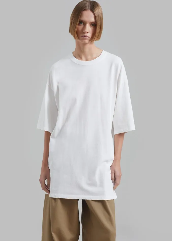 Women The Frankie Shop Tops Avak Oversized Tee White