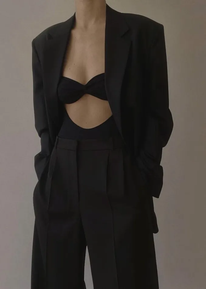 Women The Frankie Shop Tops Beaufille Baes Bodysuit Black
