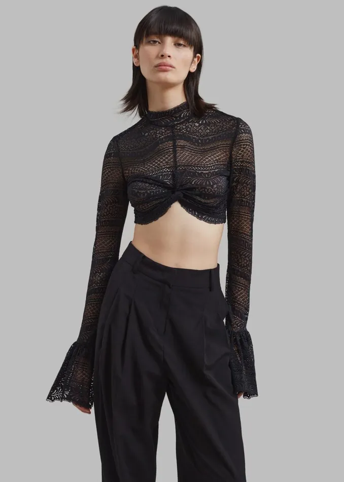 Women The Frankie Shop Tops Beaufille Frida Blouse Black