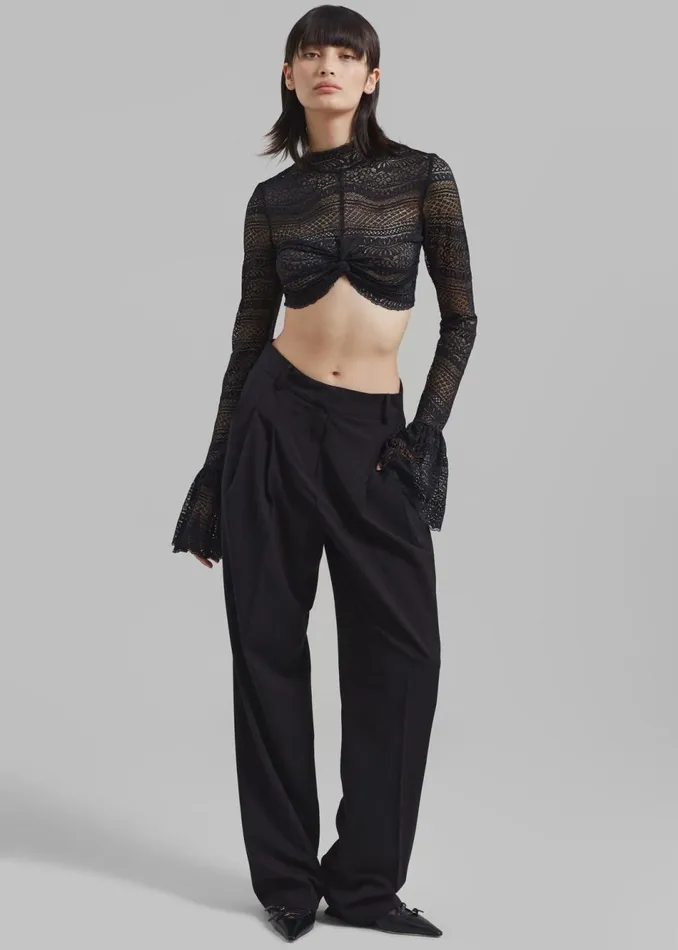 Women The Frankie Shop Tops Beaufille Frida Blouse Black