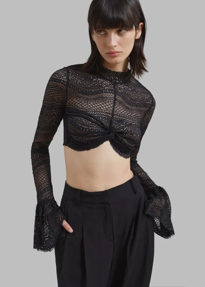 Women The Frankie Shop Tops Beaufille Frida Blouse Black