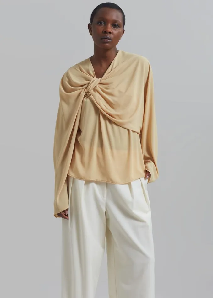 Women The Frankie Shop Tops Beaufille Leni Blouse Butter