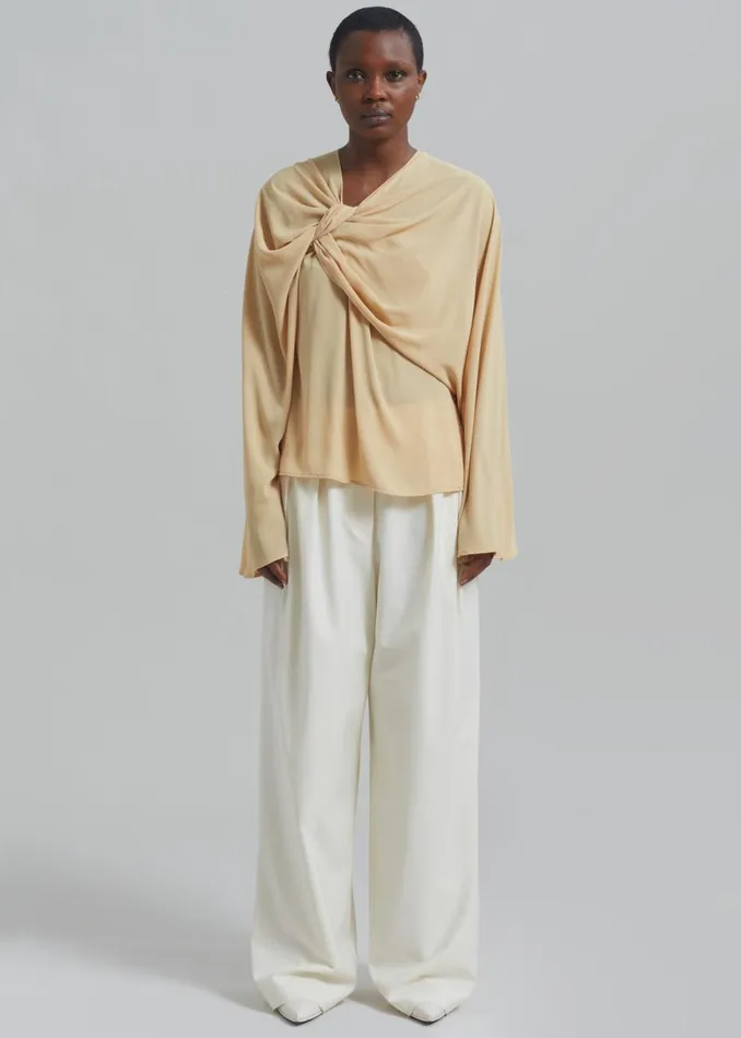 Women The Frankie Shop Tops Beaufille Leni Blouse Butter