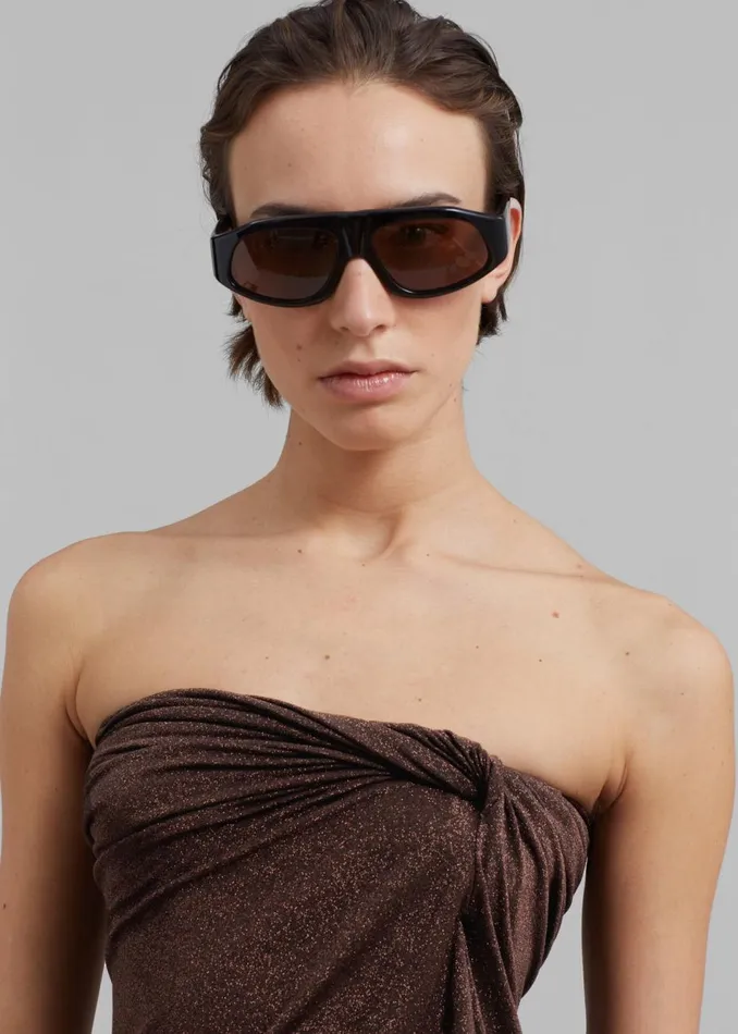 Women The Frankie Shop Tops Beaufille Zeno Blouse Espresso