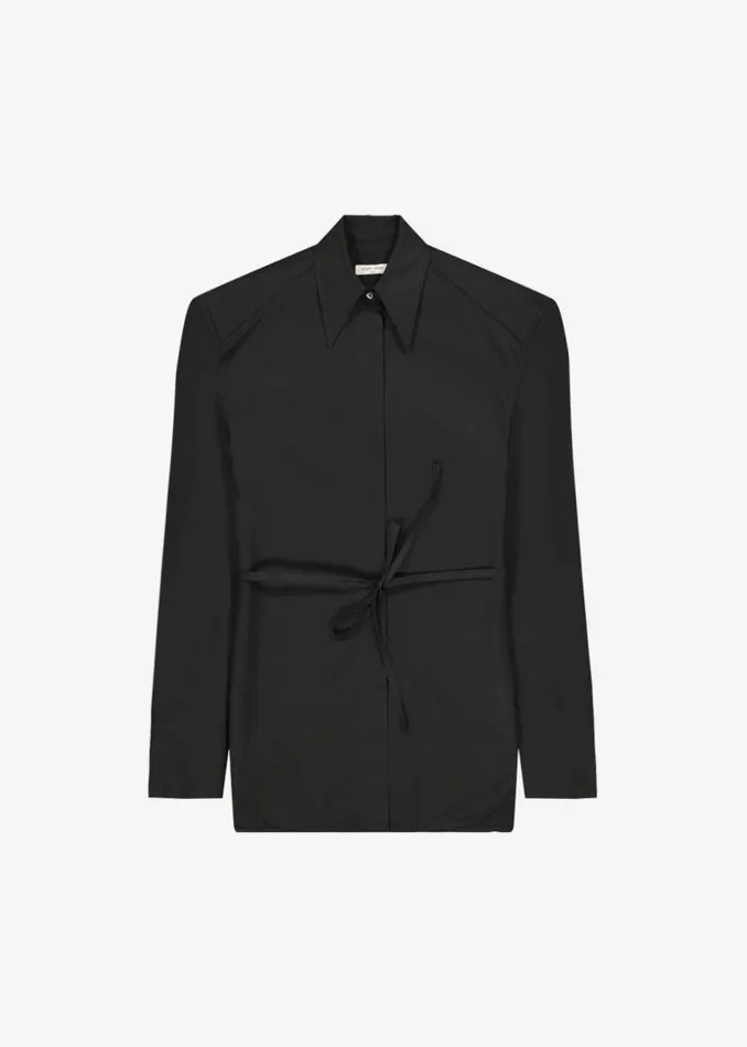 Women The Frankie Shop Tops Bec Padded Shirt Black