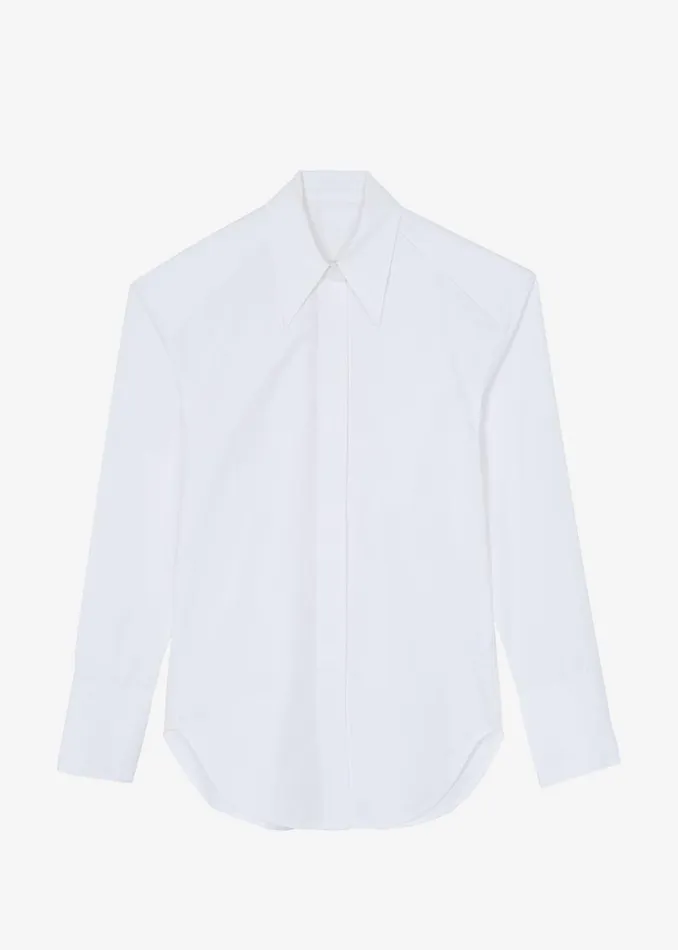 Women The Frankie Shop Tops Bec Padded Shirt White