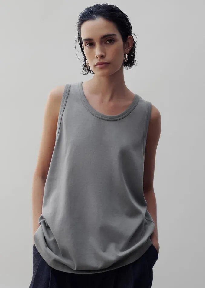 Women The Frankie Shop Tops Briston Boxy Tank Grey