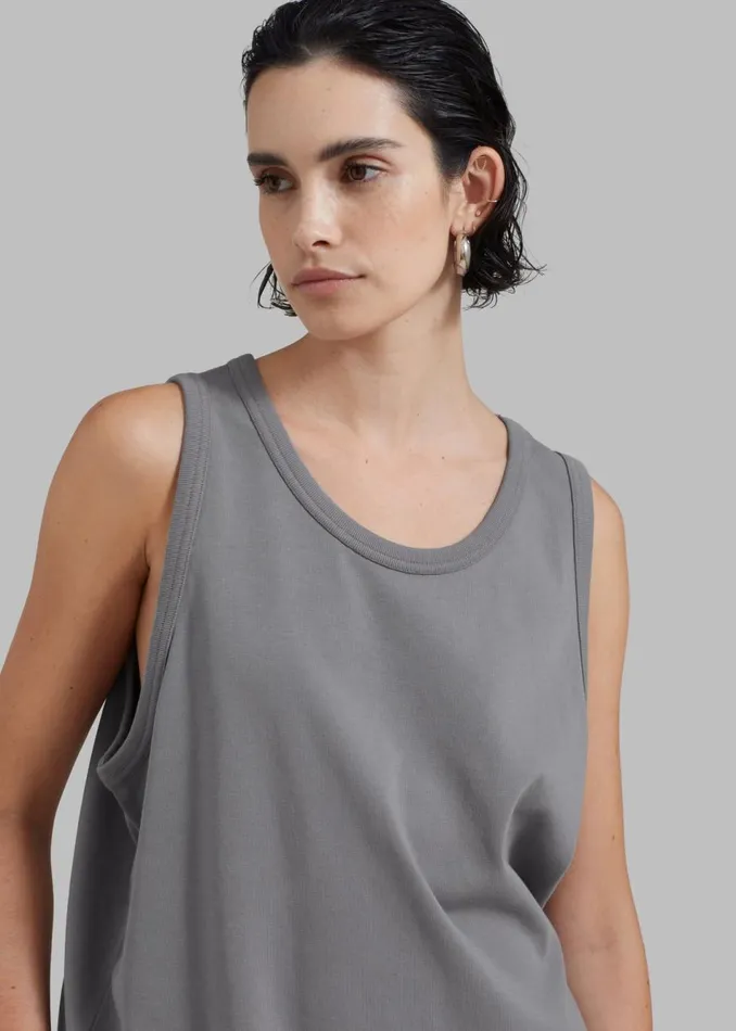 Women The Frankie Shop Tops Briston Boxy Tank Grey
