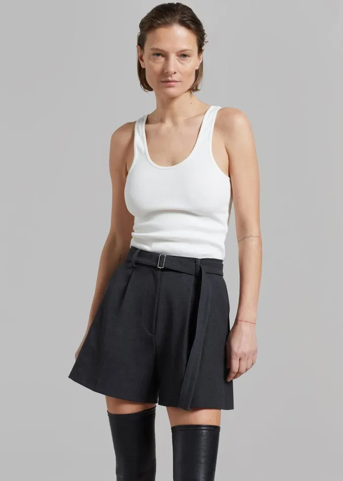 Women The Frankie Shop Tops By Malene Birger Anisa Tank Top Soft White