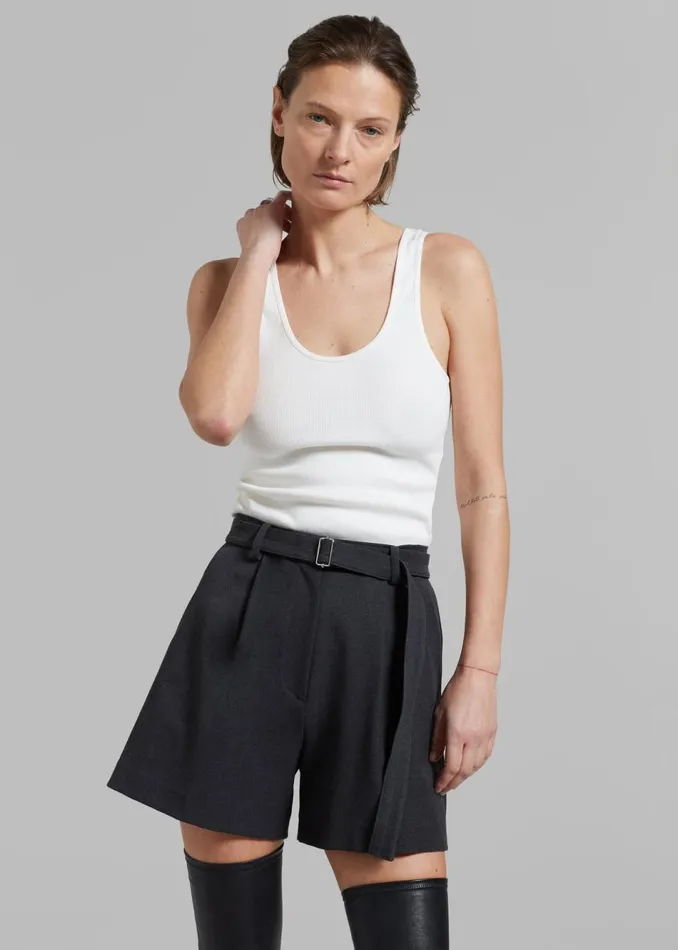 Women The Frankie Shop Tops By Malene Birger Anisa Tank Top Soft White