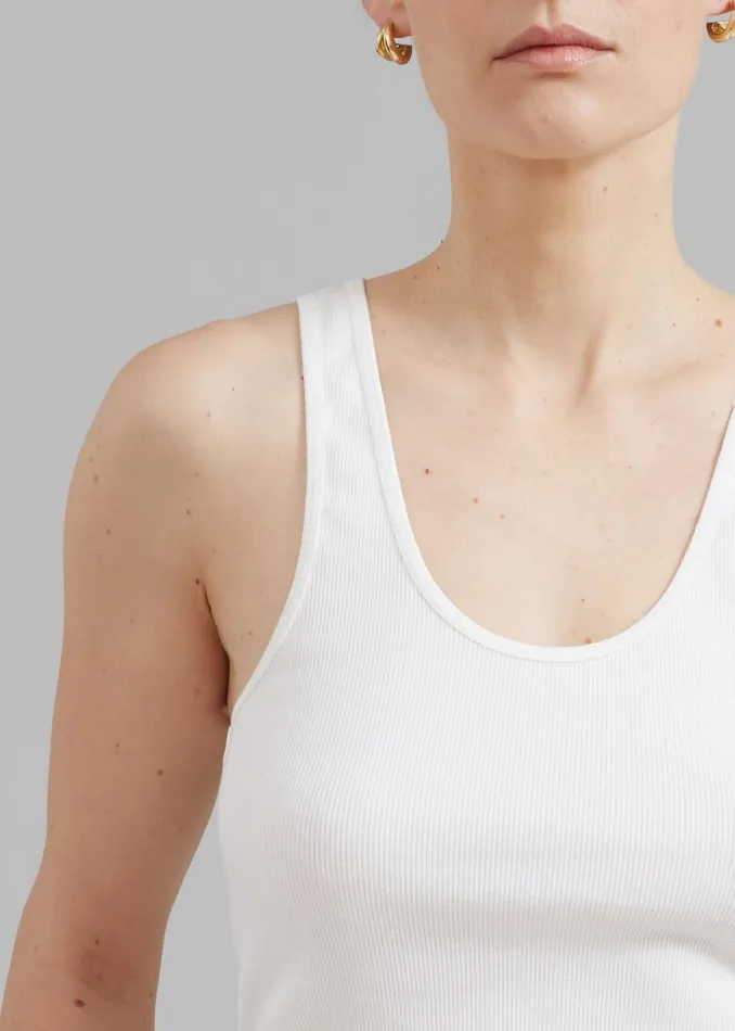 Women The Frankie Shop Tops By Malene Birger Anisa Tank Top Soft White