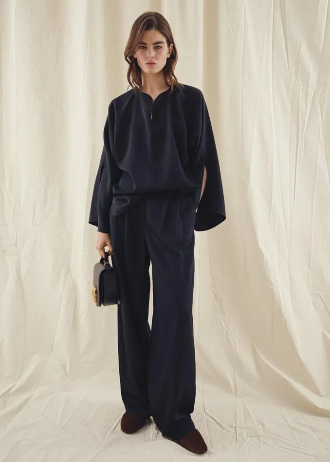 Women The Frankie Shop Tops By Malene Birger Calias Blouse Black