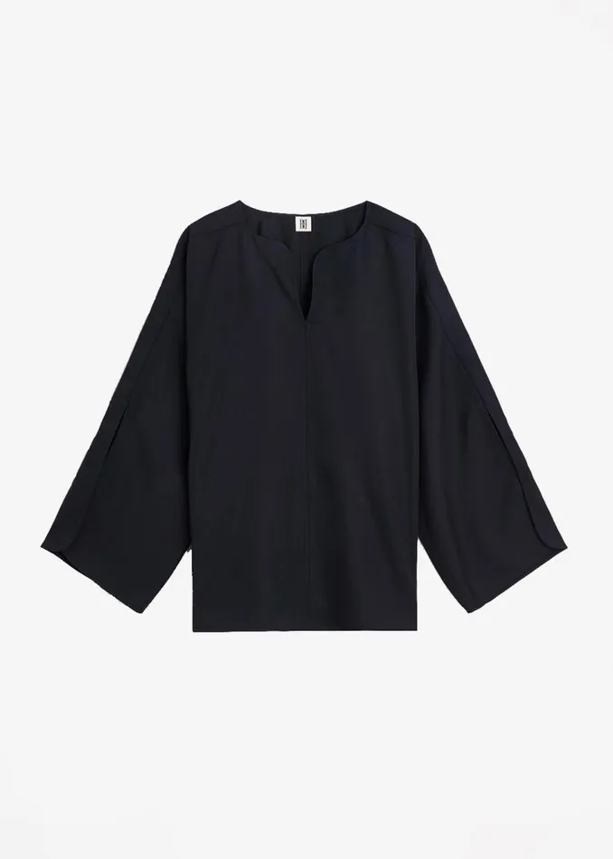 Women The Frankie Shop Tops By Malene Birger Calias Blouse Black