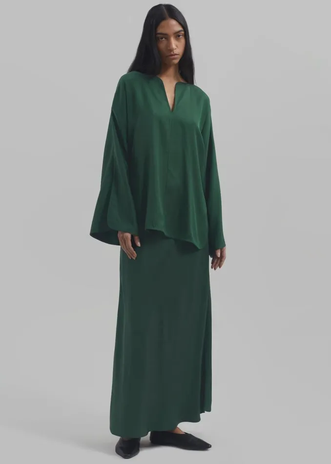 Women The Frankie Shop Tops By Malene Birger Calias Blouse Sycamore