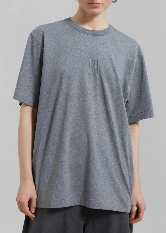 Women The Frankie Shop Tops By Malene Birger Fayeh TShirt Grey Melange