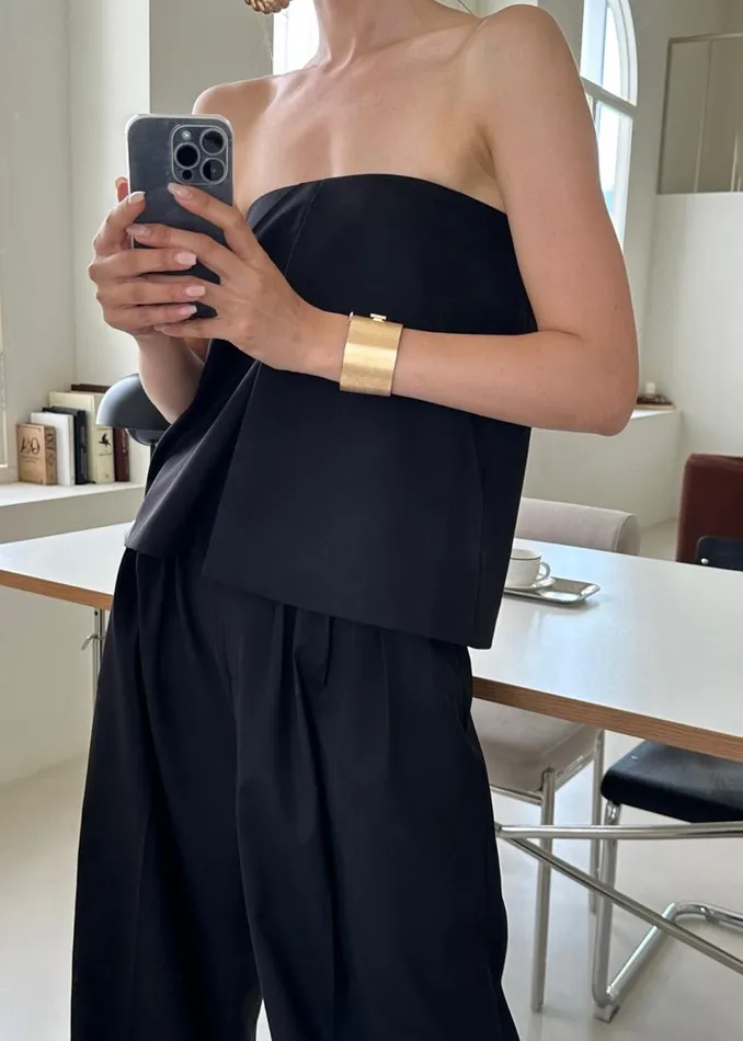 Women The Frankie Shop Tops Catalina Tube Top Black