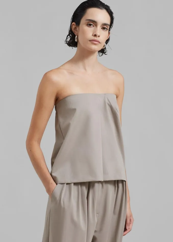 Women The Frankie Shop Tops Catalina Tube Top Grey