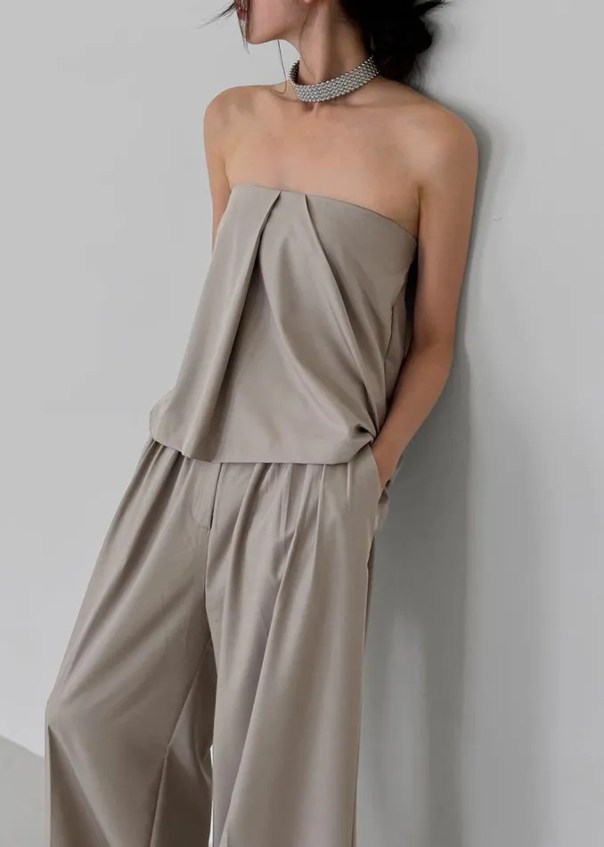 Women The Frankie Shop Tops Catalina Tube Top Grey