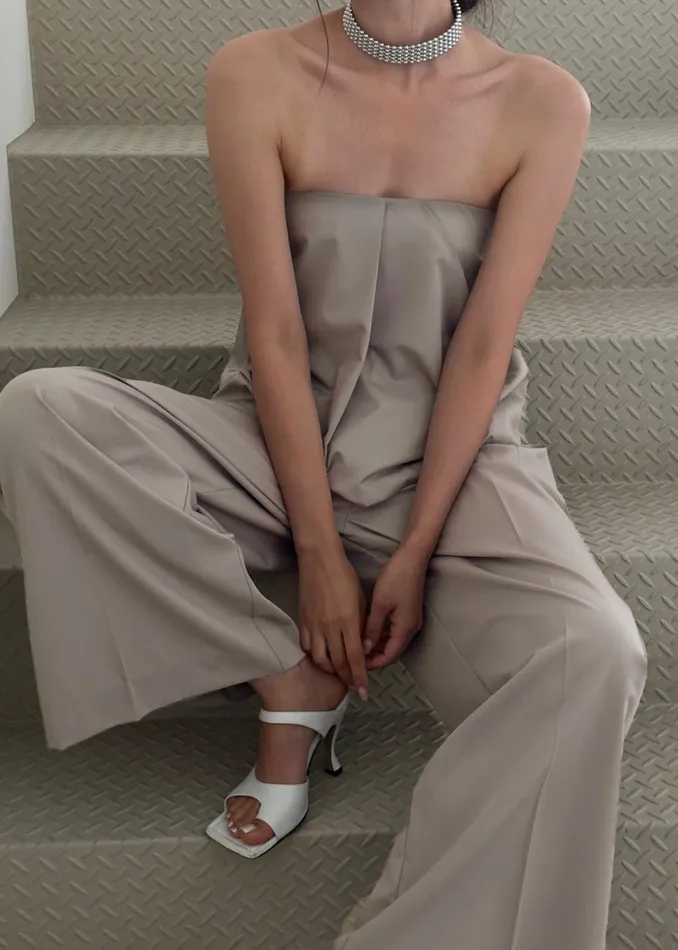 Women The Frankie Shop Tops Catalina Tube Top Grey